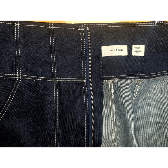 SASS & BIDE Want You Back Denim Skirt *size 38 NWOT* - Picture 5 of 7